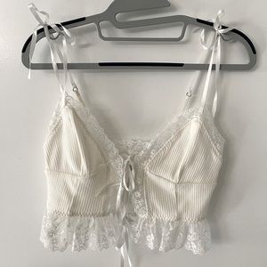 For Love & Lemons Lace Crop Top